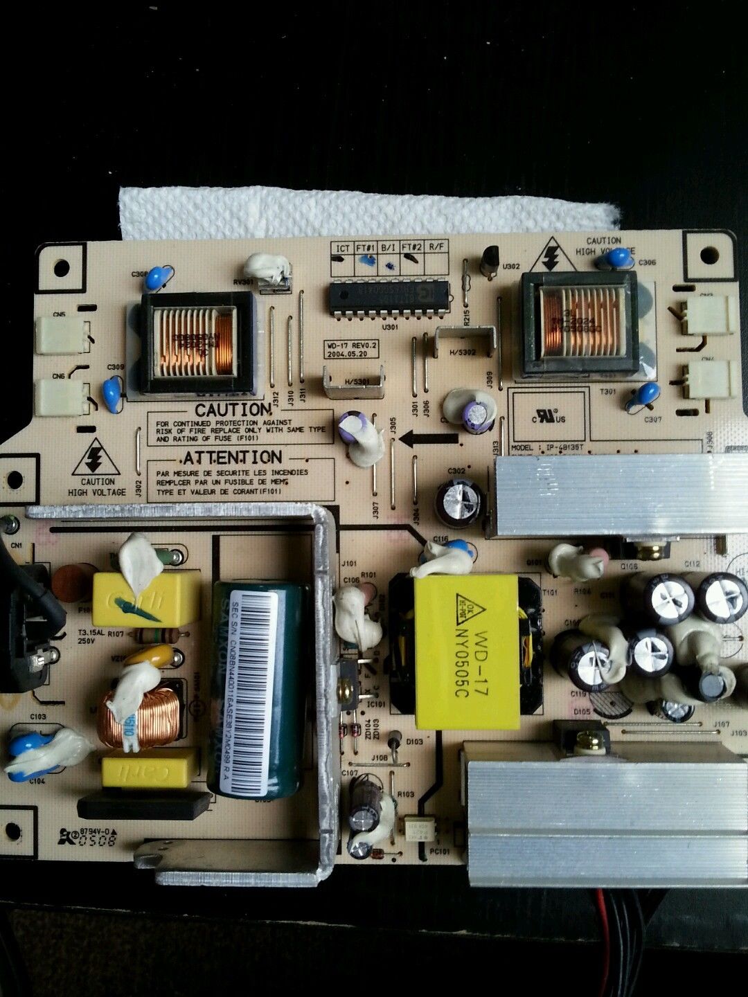 Samsung Syncmaster 910mp LCD-Netzteil IP-48135T